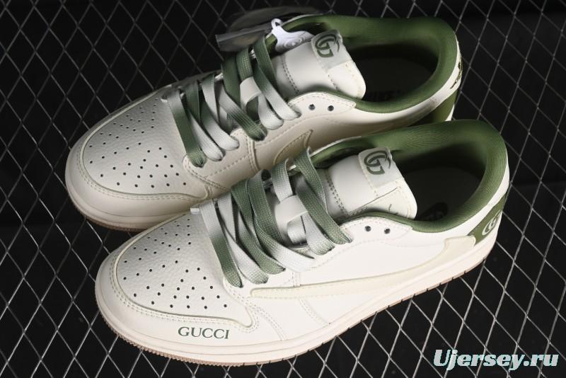 Nike Travis Scott x Fragment Design x Air Jordan 1 Low OG SP AJ1 Low-Top Casual Sneakers - XY2688-105