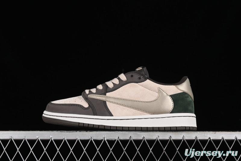 Nike Travis Scott x Air Jordan 1 Low OG Retro Basketball Shoes - DM7866-818