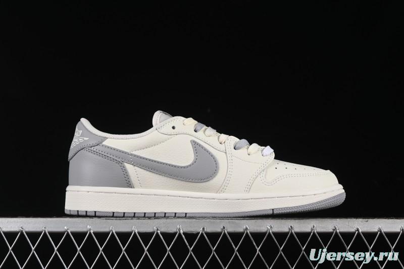 Nike Travis Scott x Fragment Design x Air Jordan 1 Low OG SP AJ1 Collaboration Sneakers - DM7866-021