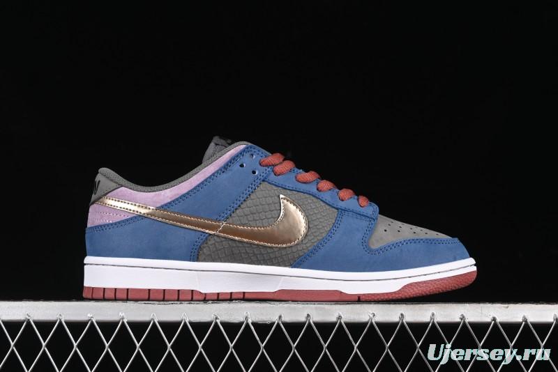 Nike Dunk Low Retro Deconstructed Casual Sneakers with Black Myth WuKong Theme - DV2433-109