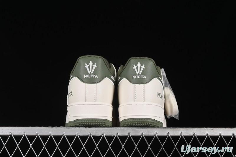 Nike Nocta x Nike Air Force 1 '07 Low Casual Sneakers in Beige Green - NO0224-027