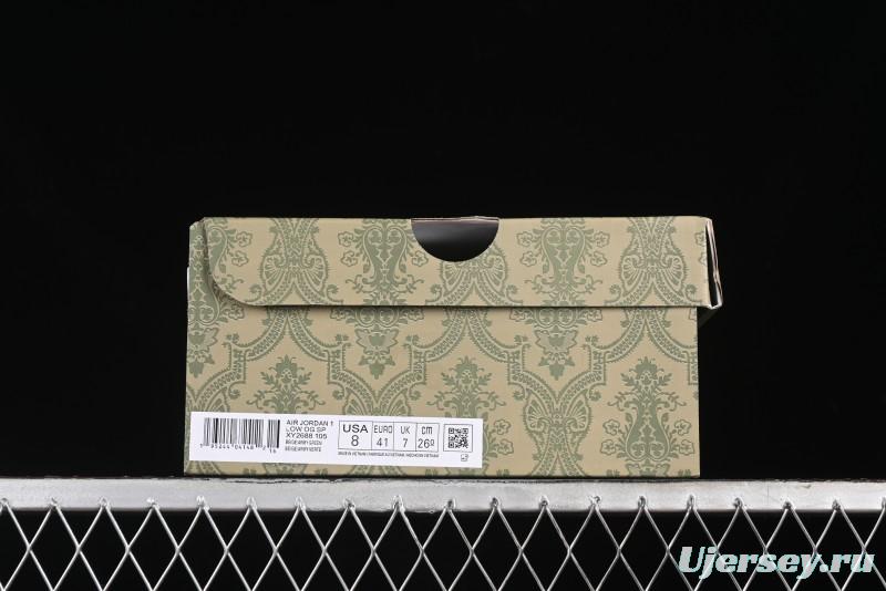 Nike Travis Scott x Fragment Design x Air Jordan 1 Low OG SP AJ1 Low-Top Casual Sneakers - XY2688-105