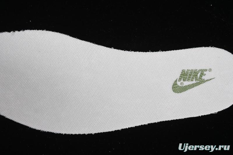 Nike Travis Scott x Fragment Design x Air Jordan 1 Low OG SP AJ1 Retro Sneakers in Off-White & Fresh Green - DM6688-606