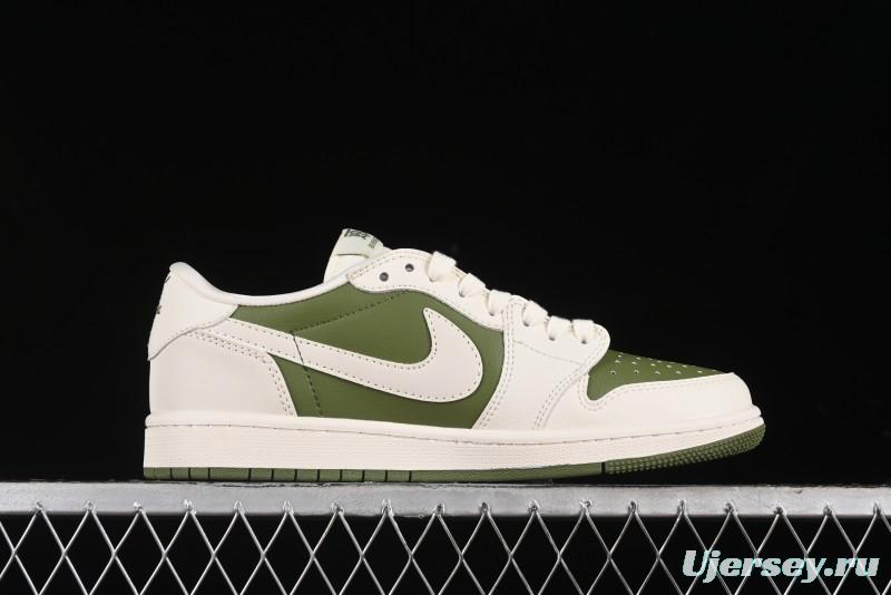 Nike Travis Scott x Fragment Design x Air Jordan 1 Low OG SP AJ1 Cultural Casual Sneakers - BB6588-311