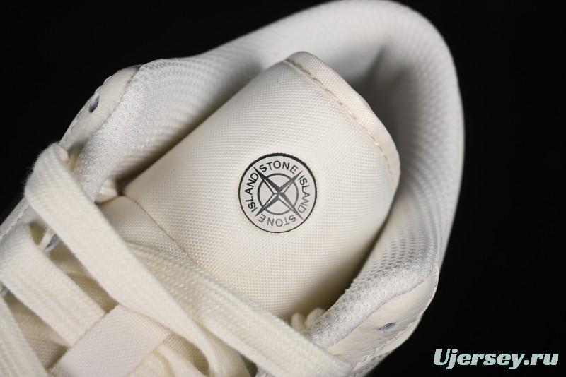 Nike Air Jordan 1 Low AJ1 Stone Island Collaboration - Off White Black Retro Low-Top Basketball Shoes - LJ6688-003