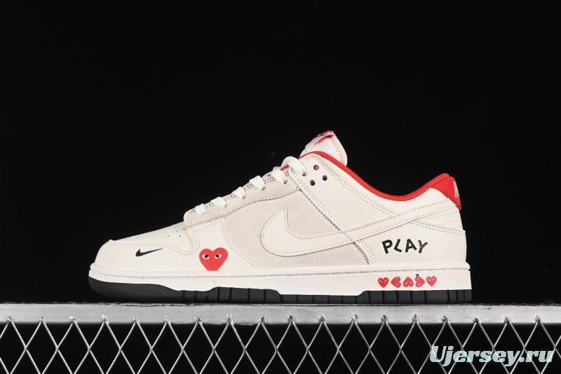 Nike SB Dunk Low Comme des Garcons Anniversary Custom Low-Top Casual Skate Shoes - KK1688-081