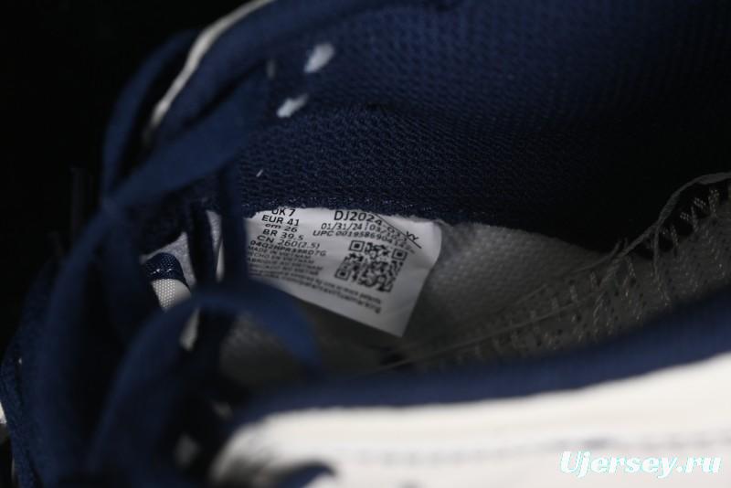 Nike SB Dunk Low OFF-WHITE Collaboration - Beige Navy Swoosh Anniversary Custom Low-Top Casual Skate Shoes - DJ2024-011