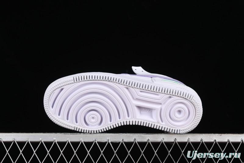 Nike Air Force 1 Shadow Low-Top Sneakers with Lightweight EVA Midsole and Anti-Slip RB Rubber Outsole - CU8591-103