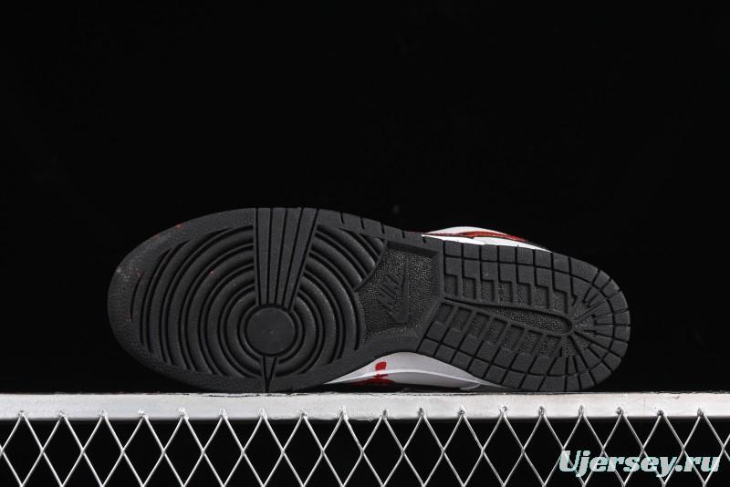 Nike SB Dunk Low Casual Skate Shoes - Anniversary Custom Edition in White/Grey/Black - LW1818-103