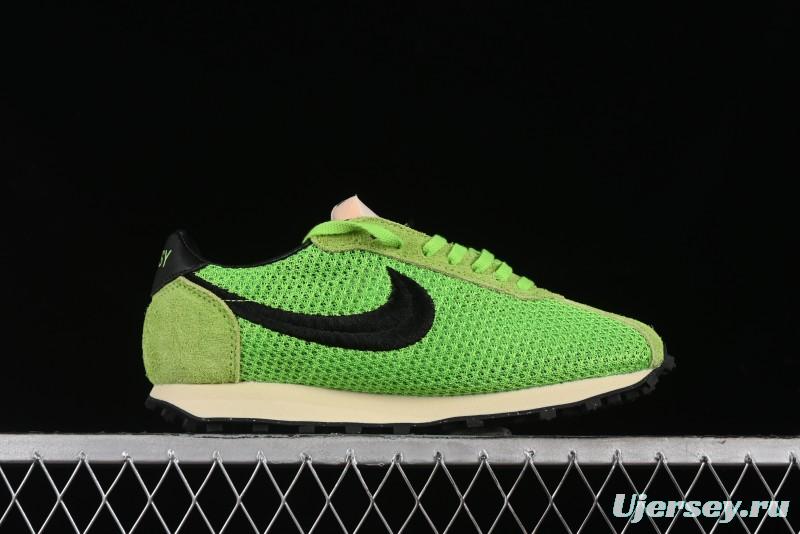 Nike Stussy Roshe Run LD-1000 Comfortable Versatile Non-Slip Durable Waffle Low-Top Casual Running Shoes - FQ5369-300