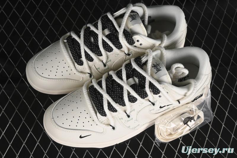 Nike SB Dunk Low Stussy Anniversary Custom Low-Top Casual Sneakers - SJ2068-276