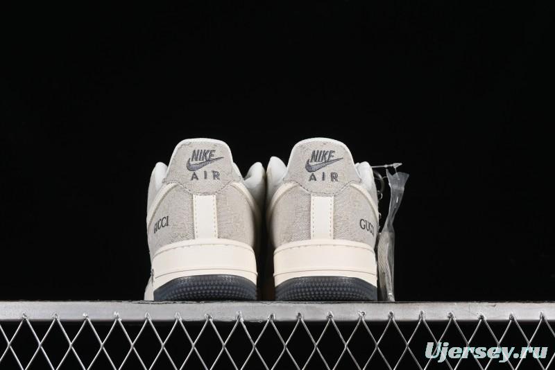Nike Air Force 1 '07 Low Gucci Collaboration - Ash Grey Low-Top Casual Sneakers BB9577-102