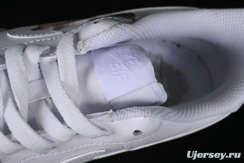 Nike Air Force 1 '07 Low "Sun" Black Myth Wukong Themed Casual Sneakers - CW2288-111