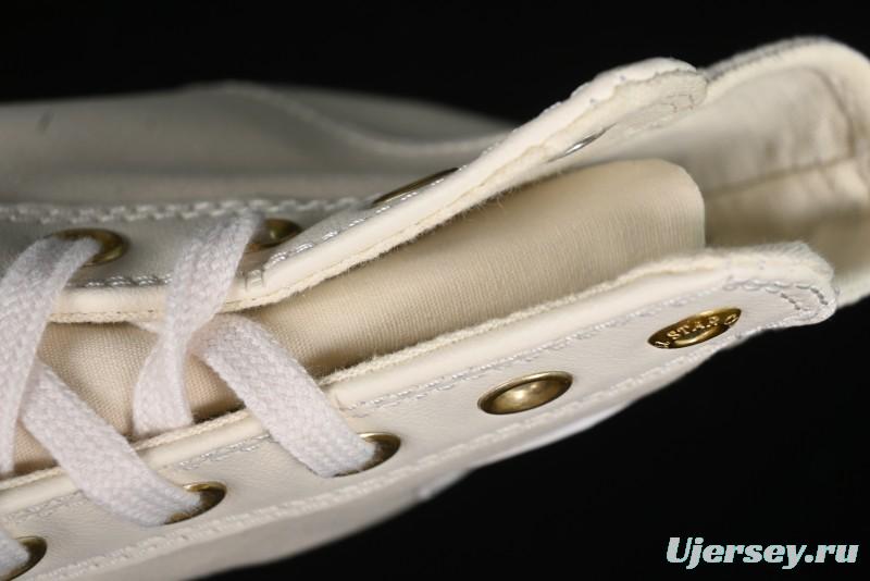 Converse Chuck 70s High Top Casual Sneakers with Cream Cloud and Gold Accents - A08232C