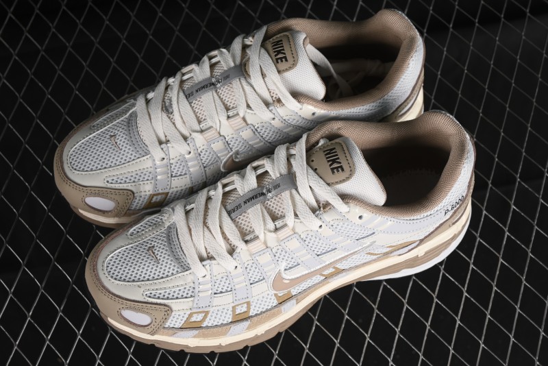 Nike P-6000 Premium Retro Casual Sneakers with Layered Design - FQ8243-025