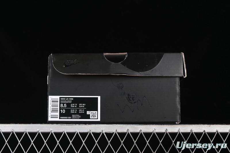 Nike Stussy Roshe Run LD-1000 Comfortable Versatile Non-Slip Durable Waffle Low-Top Casual Running Shoes - HM0950-001