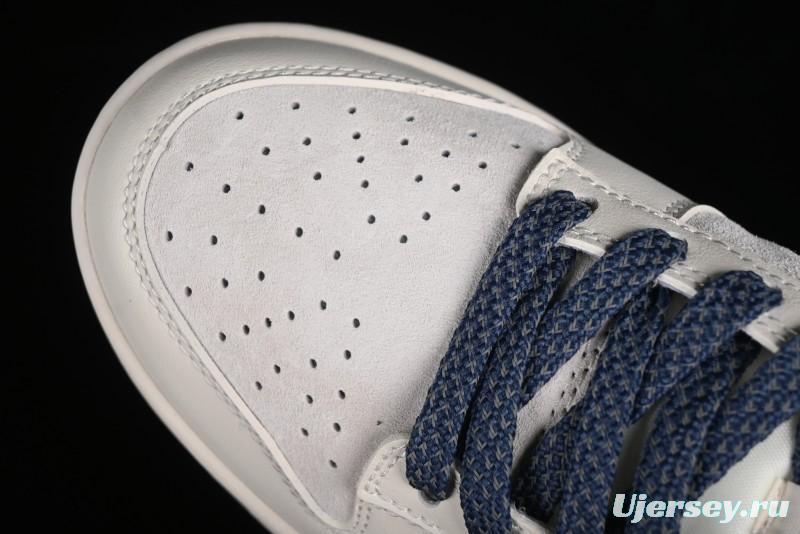 Nike SB Dunk Low The North Face Collaboration - Deep Blue Pig Anniversary High-End Custom Low-Top Casual Skate Shoes - XX2025-325