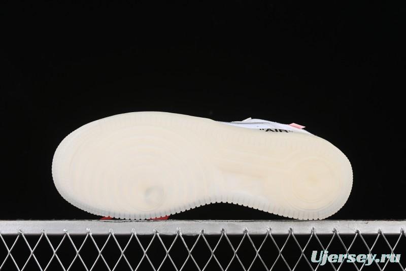 Nike Off White x Air Force 1 Low OW Transparent White Sneakers - AO4606-100