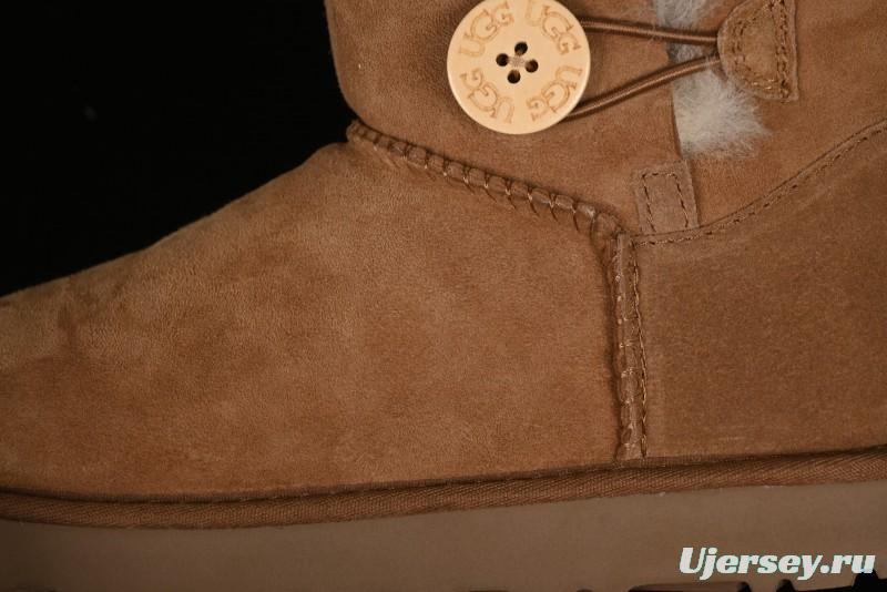UGG Mini Bailey Button II Classic Short Boots with Wooden Button - 1016422