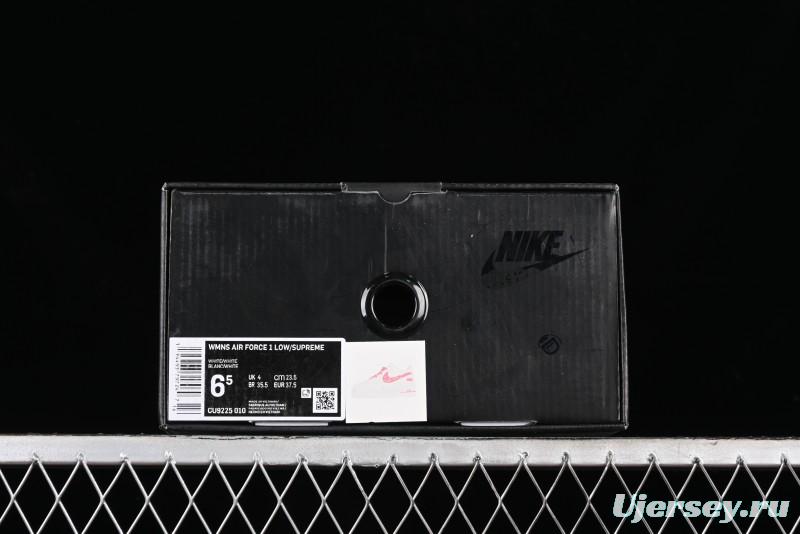 Supreme x Nike Air Force 1 '07 Low Casual Sneakers with Full-Length Air Solo Cushion - CU9225-010