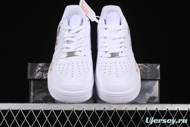 Nike Air Force 1 '07 Low "Sun" Black Myth Wukong Themed Casual Sneakers - CW2288-111