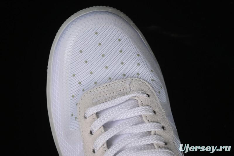 Nike Off White x Air Force 1 Low OW Transparent White Sneakers - AO4606-100