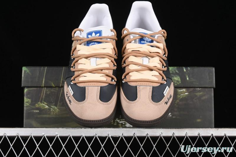 Adidas Originals Samba OG Low-Top Casual Sneakers with Panda Prank Retro Design - IG1025