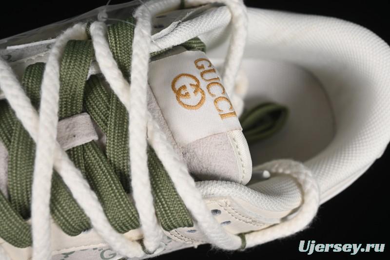 Nike SB Dunk Low Gucci Collaboration - Beige Green Floral Anniversary High-End Custom Low-Top Casual Skate Shoes - XX2025-918