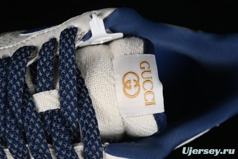 Nike Air Force 1 '07 Low Gucci Collaboration - Light Blue Linen Low-Top Casual Sneakers - XZ3398-788