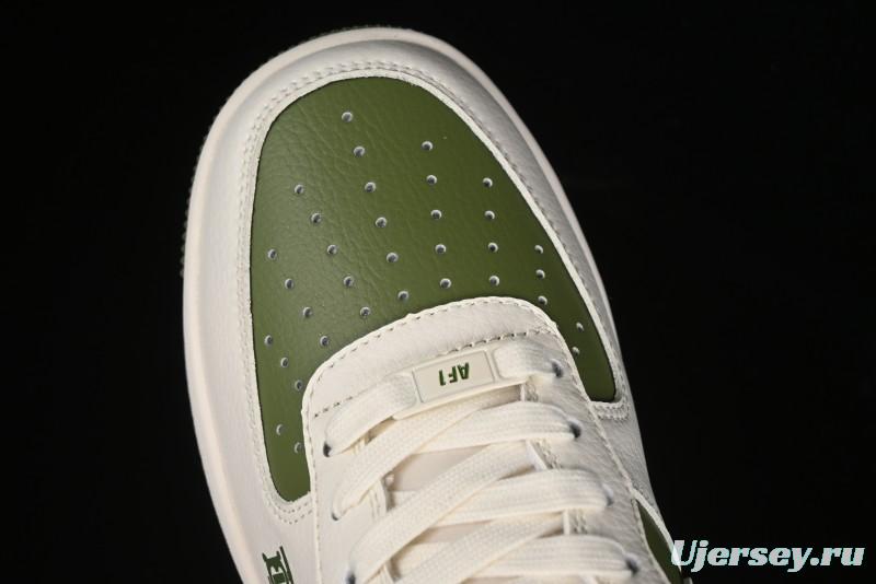 Nike Air Force 1 '07 Low Burberry Collaboration - Off White Mint Green Low Top Casual Sneakers - BB8588-221