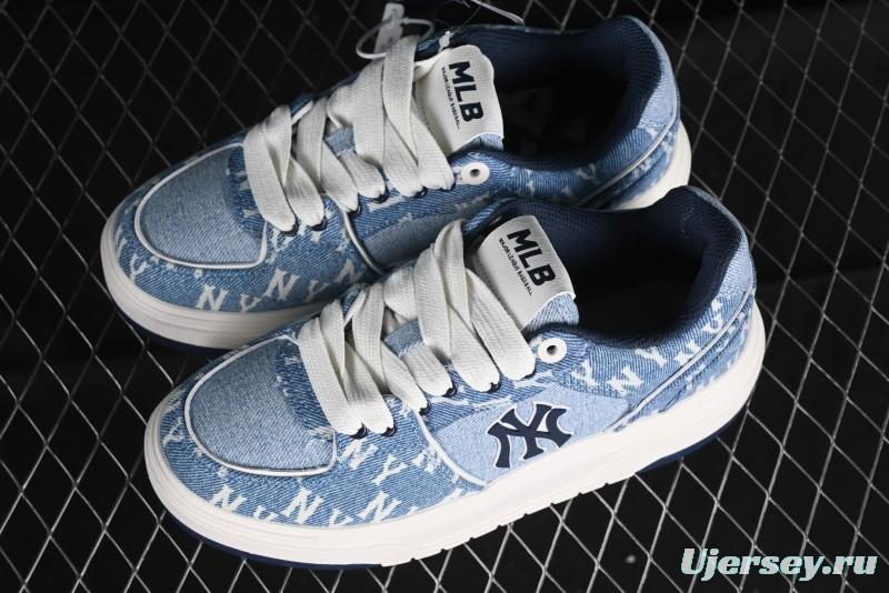 New York Yankees MLB Chunky Liner Denim Basic Platform Sandals - 3ASXCDC4N50BLS