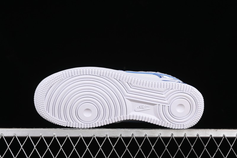 Nike Air Force 1 '07 Low DIY Blue and White Porcelain Dragon Embroidery Casual Sneakers - CW2288-201