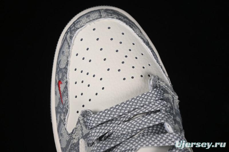 Nike Travis Scott x Fragment Design x Air Jordan 1 Low OG SP AJ1 Low Top Casual Sneakers - XY2688-113