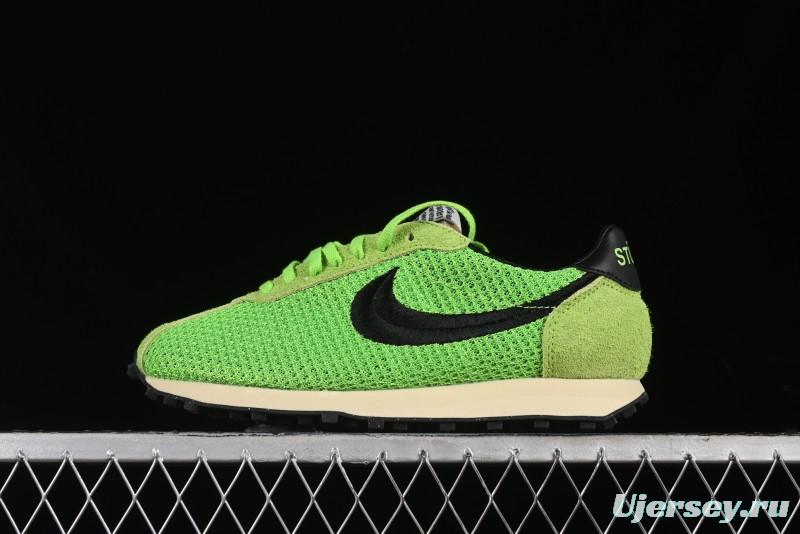 Nike Stussy Roshe Run LD-1000 Comfortable Versatile Non-Slip Durable Waffle Low-Top Casual Running Shoes - FQ5369-300