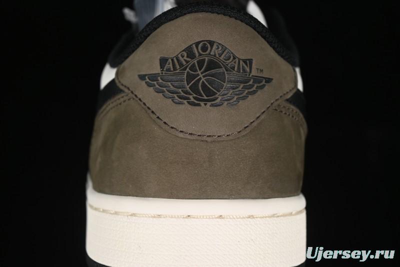 Nike Air Jordan 1 Low AJ1 Retro Basketball Shoes with Mocha Suede Accents - CZ0790-102