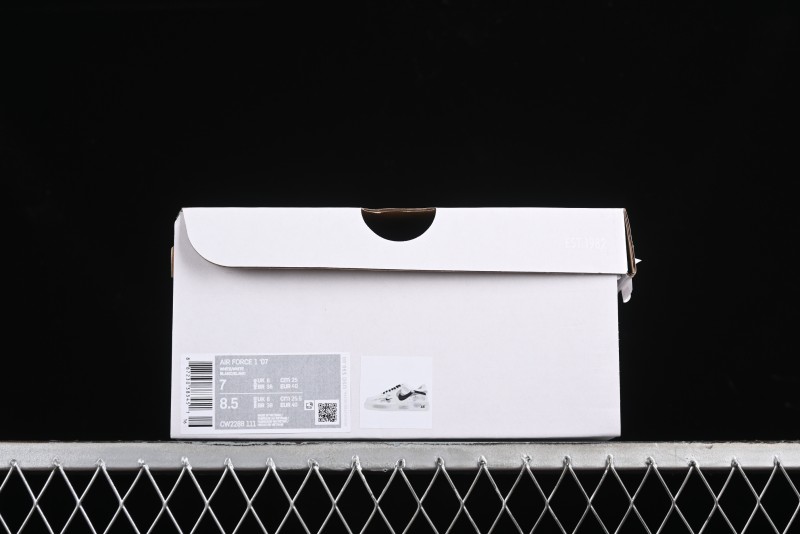 Nike Air Force 1 '07 Low Custom Hand-Painted 2D Theme with Broken Three-Hook Shadow and Strap - CW2288-111