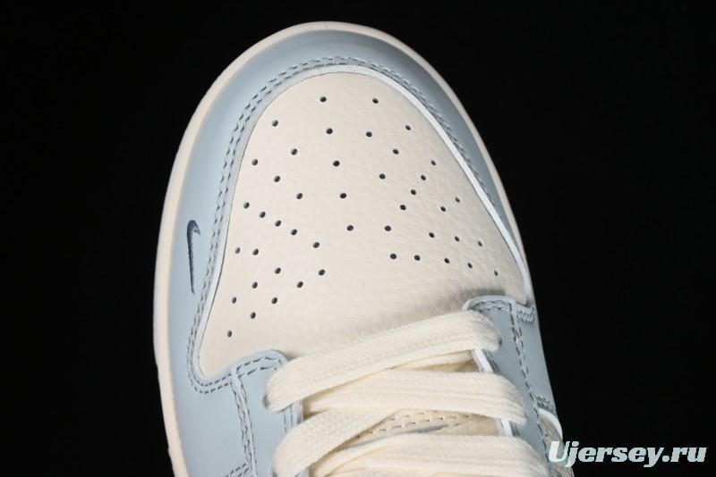 Nike SB Dunk Low Stussy Collaboration Anniversary Edition Light Blue Custom Low-Top Casual Skate Shoes - CF3688-012