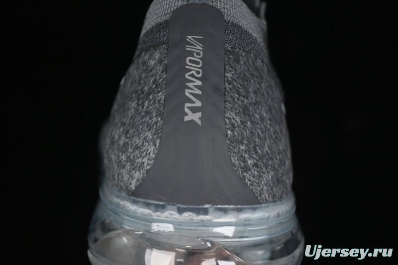 Nike Vapormax Flyknit Breathable Casual Running Shoes with Full-Length Air Cushion - 849557-002