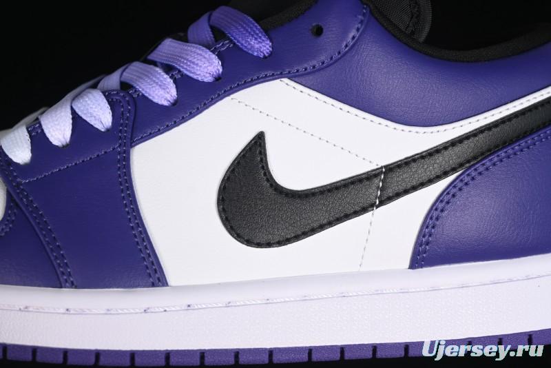 Nike Air Jordan 1 Low AJ1 Grape Purple Low-Top Basketball Shoes - 553558-500