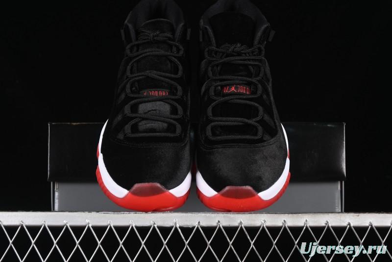 Nike Air Jordan 11 Retro Bred Velvet Basketball Shoes - DB5457-061