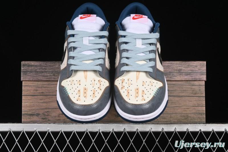 Nike Dunk Low Panda Prank Nautical Era Exploration Wave Low Top Casual Sneakers - DD1391-400