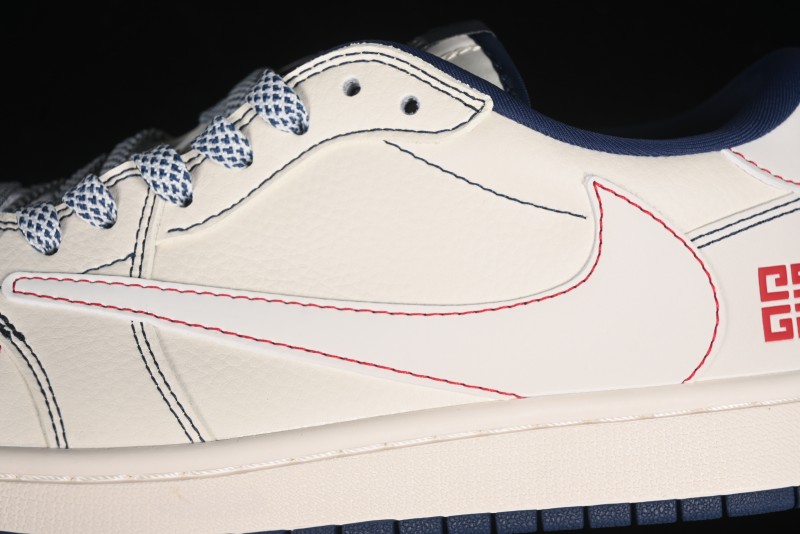 Nike Travis Scott x Fragment Design x Air Jordan 1 Low OG SP AJ1 Low-top Casual Sneakers - XY2688-115