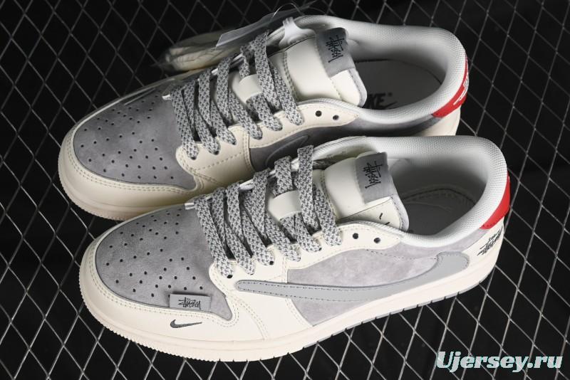 Nike Travis Scott x Fragment Design x Air Jordan 1 Low OG SP AJ1 Retro Sneakers - SJ2068-130