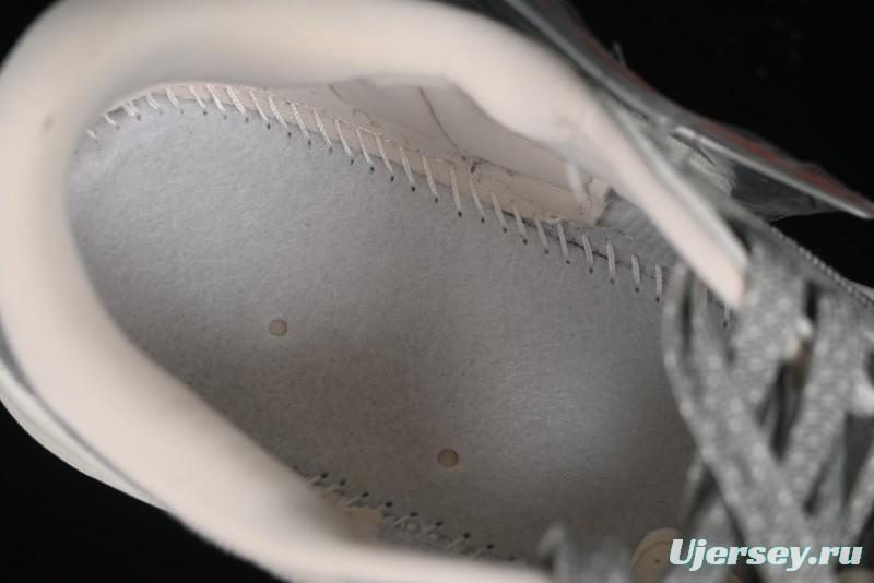 Nike Travis Scott x Fragment Design x Air Jordan 1 Low OG SP AJ1 Supreme Collaboration - Light Grey Denim Two-Tone Low-Top Casual Sneakers - JH6088-705