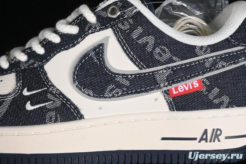 Nike Air Force 1 '07 Low Levi's Collaboration - Dark Denim Low-Top Casual Sneakers SJ6698-002