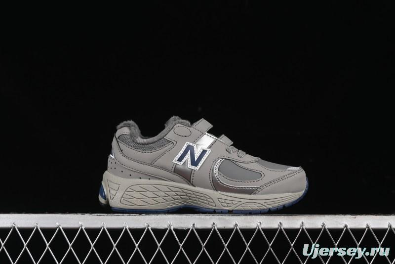 New Balance 2002R Series Hook & Loop Kids Shoes with Fleece Lining - PV2002RA