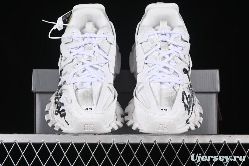 Balenciaga Track Sneaker Tess with Transparent Heel Strap - WTRHW9010