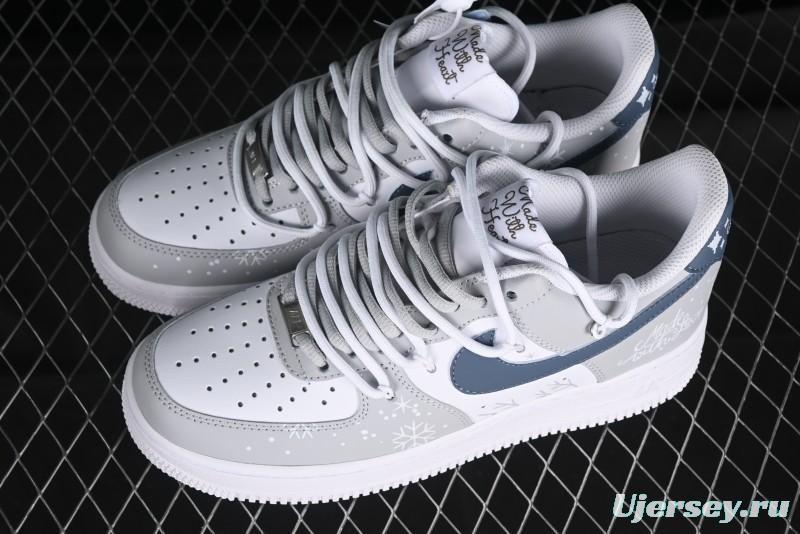 Nike Air Force 1 '07 Low Frozen Custom Paint Low-Top Casual Sneakers - ZH0316-035
