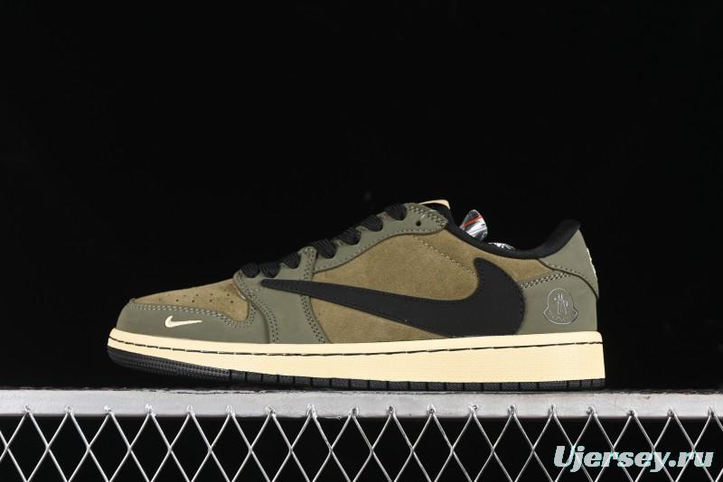 Nike Travis Scott x Fragment Design x Air Jordan 1 Low OG SP AJ1 Sneakers - CH6336-007