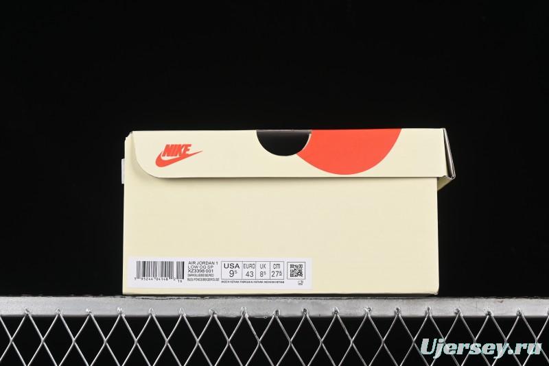 Nike Travis Scott x Fragment Design x Air Jordan 1 Low OG SP AJ1 Retro Sneakers - XZ3398-001